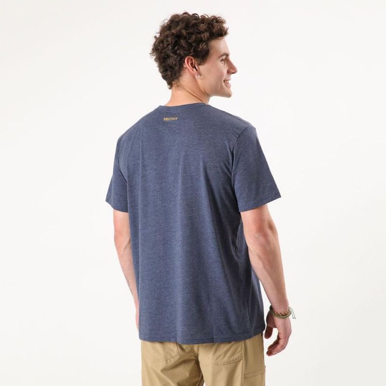 Polera Marmot Hombre Forest Tee Gris-1