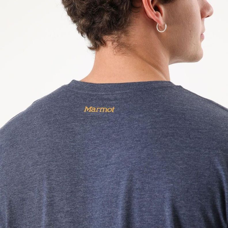 Polera Marmot Hombre Forest Tee Gris-4