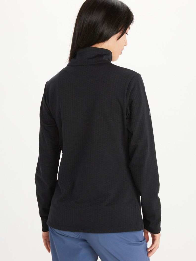 Polar Marmot Mujer Leconte Fleece Negro-1