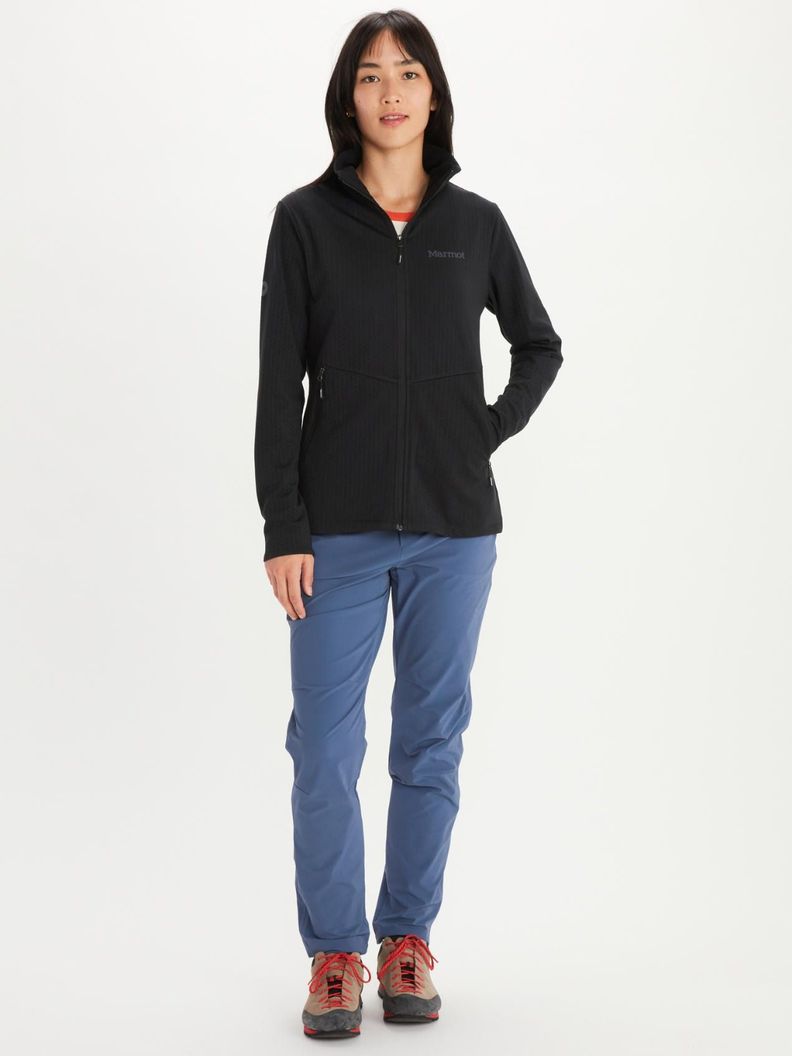 Polar Marmot Mujer Leconte Fleece Negro-2