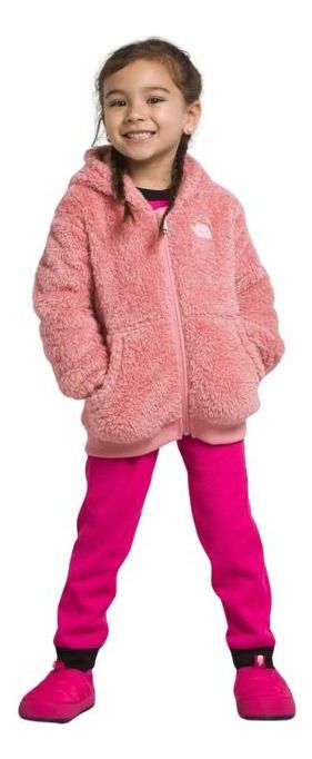 Polar The North Face Niño Suave Oso Full-zip Hoodie Rosado-0