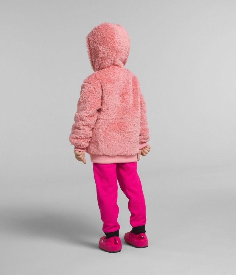 Polar The North Face Niño Suave Oso Full-zip Hoodie Rosado-2