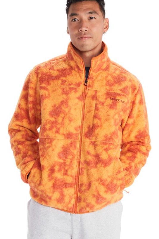 Polar Marmot Hombre Aros Printed Full-zip Naranjo-0
