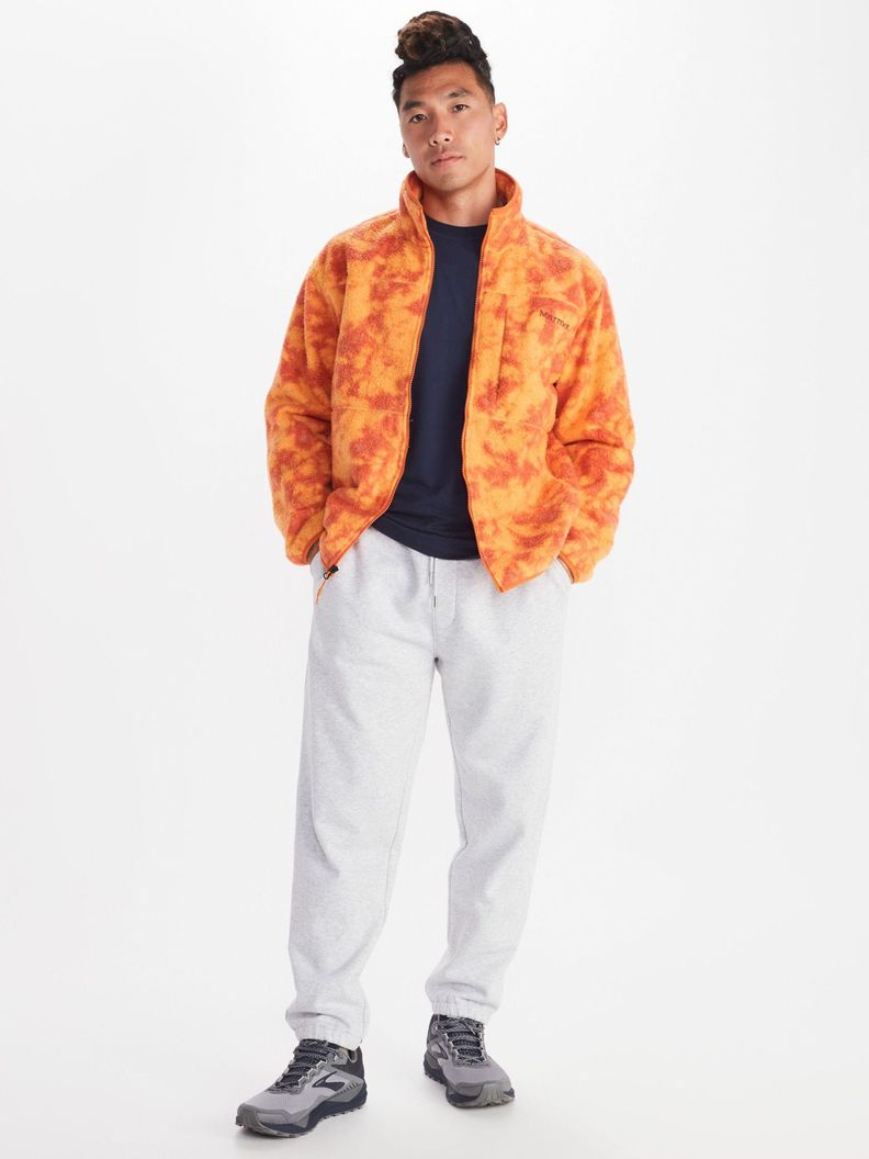 Polar Marmot Hombre Aros Printed Full-zip Naranjo-2