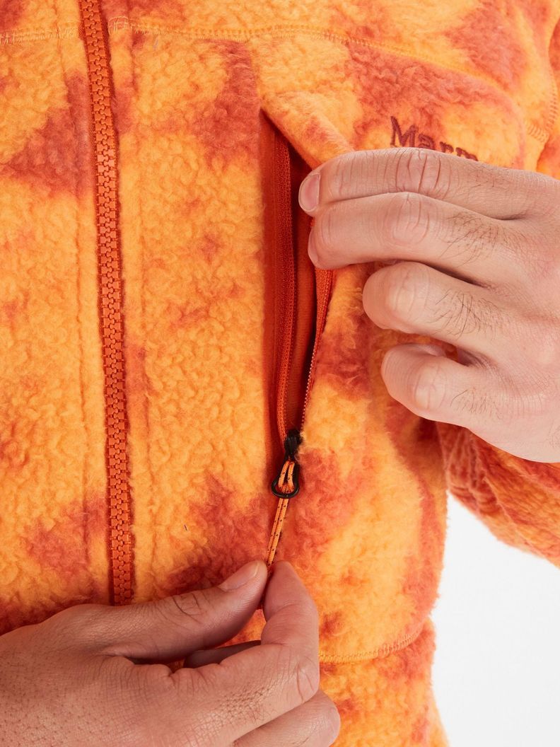 Polar Marmot Hombre Aros Printed Full-zip Naranjo-3