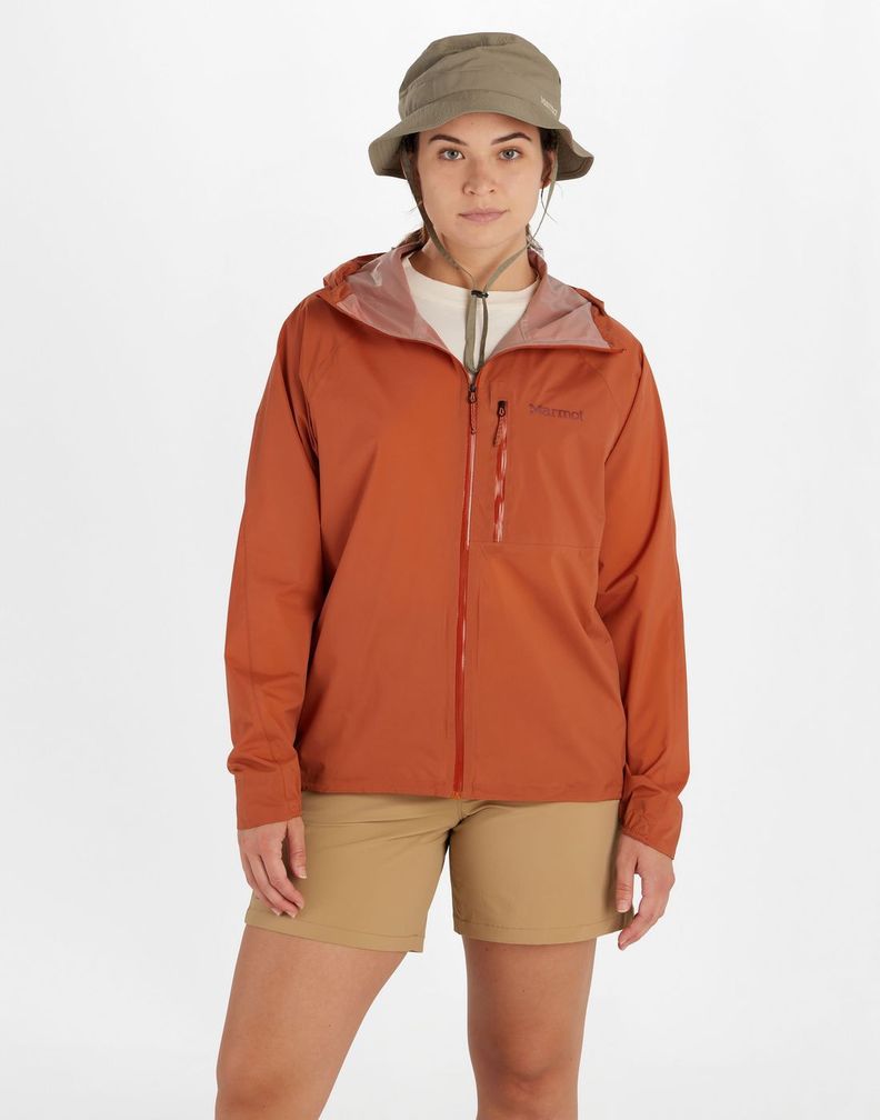 Chaqueta Marmot Mujer W Superalloy Rain Jacket Naranja-0