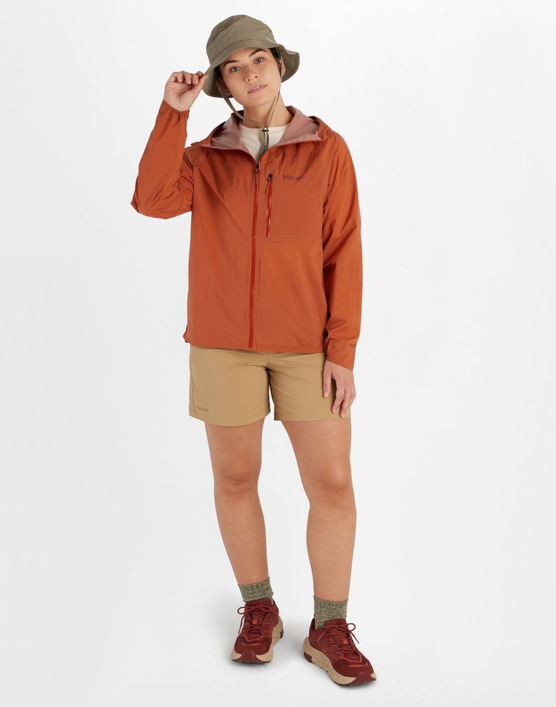 Chaqueta Marmot Mujer W Superalloy Rain Jacket Naranja-2