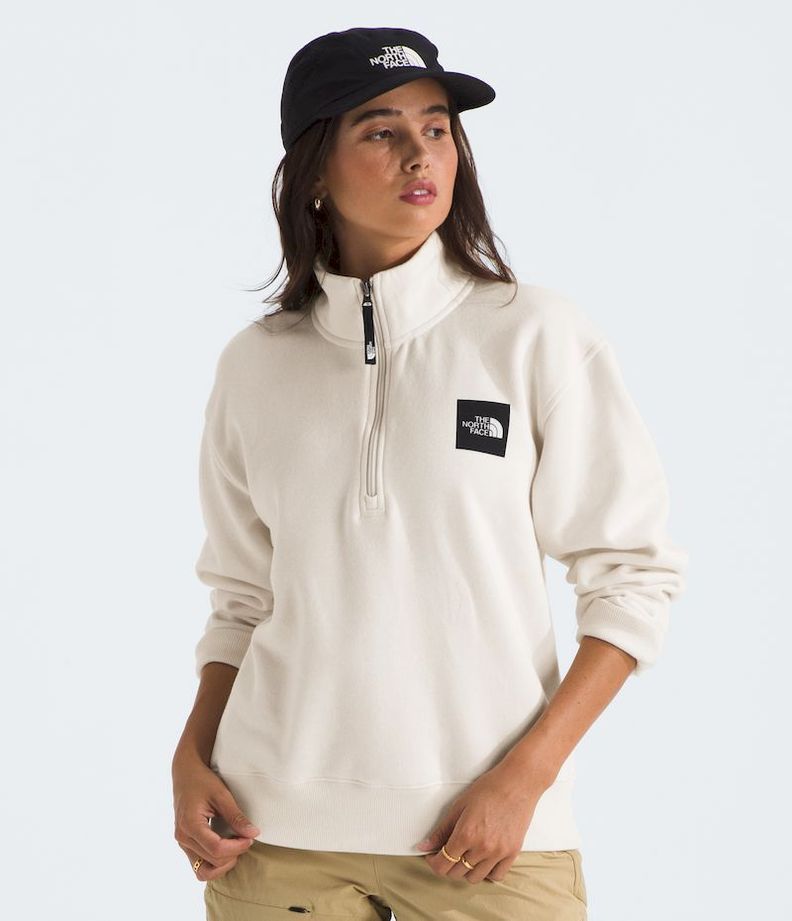 Poleron The North Face Mujer Box Half Dome 45748 Zip Beige-0
