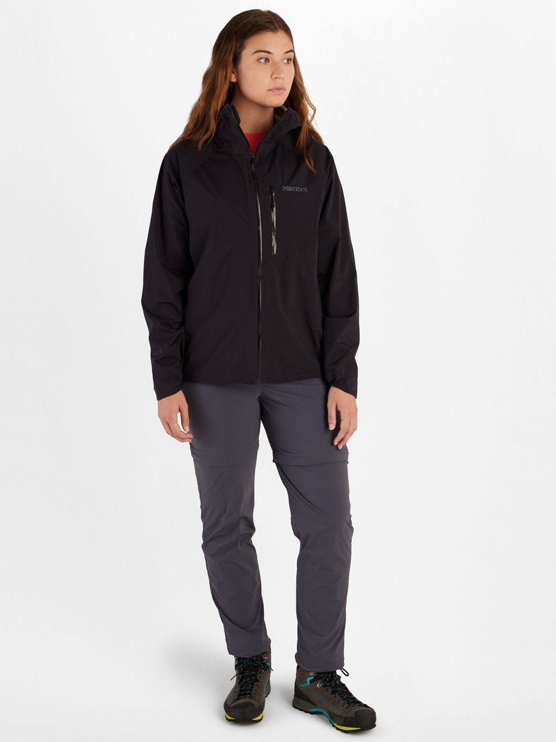 Chaqueta Marmot Mujer Impermeable Superalloy Negro-2