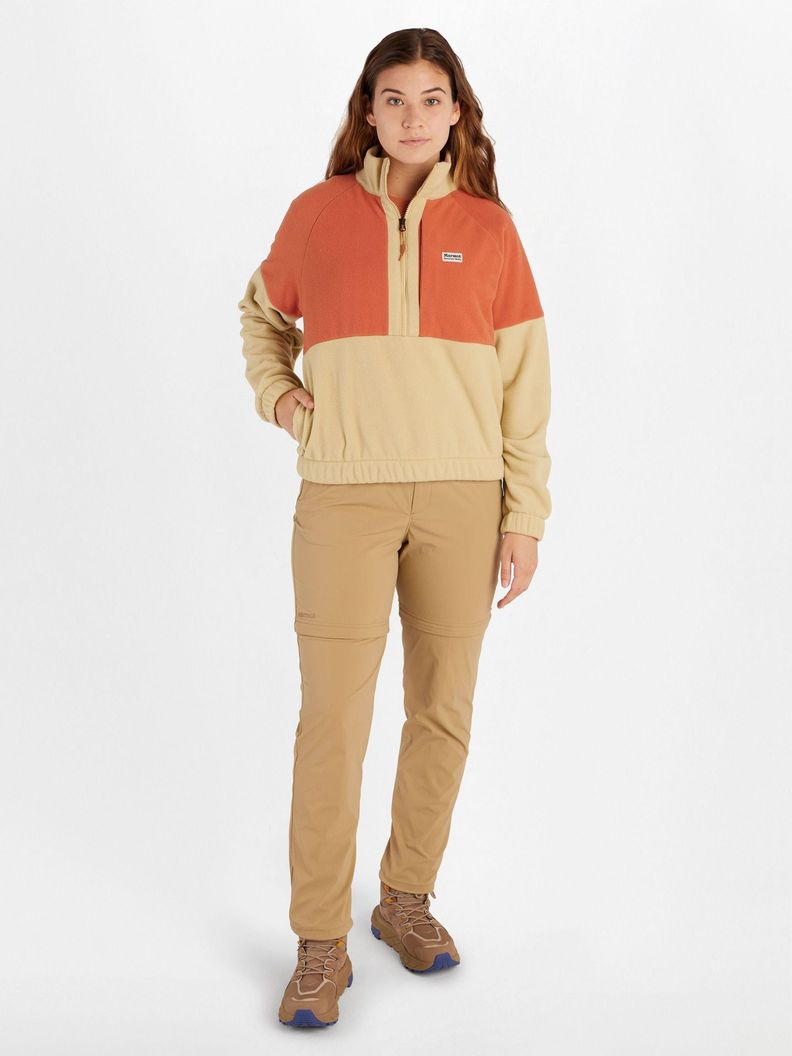 Polar Marmot Mujer Medio Cierre Retro Rocklin Naranjo-2