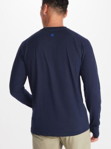 Polera Hombre Marmot Windridge Ls Azul-1