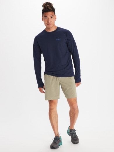 Polera Hombre Marmot Windridge Ls Azul-2