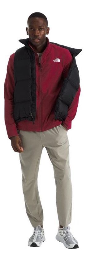 Polar Hombre The North Face Cedar Trail Grid Full Zip Rojo-2