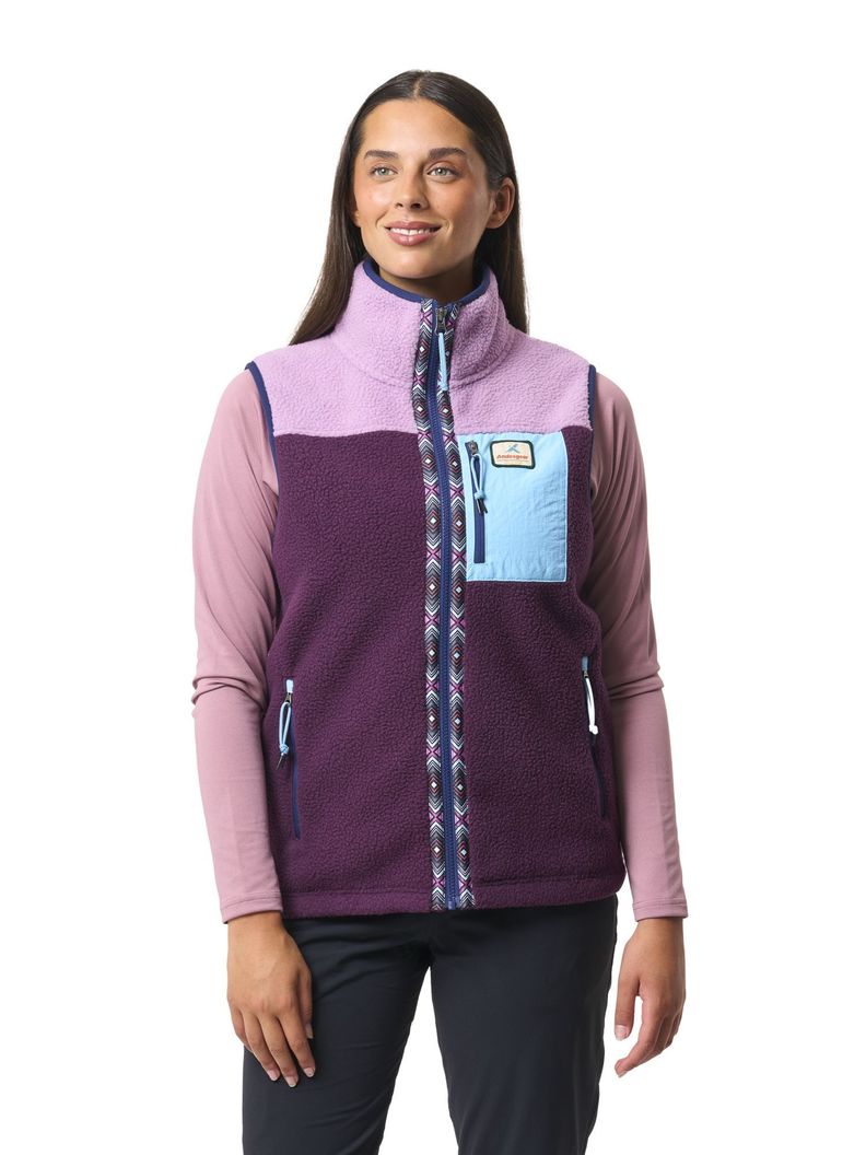 Polar Andesgear Mujer Nahuelbuta Vest - Morado-0