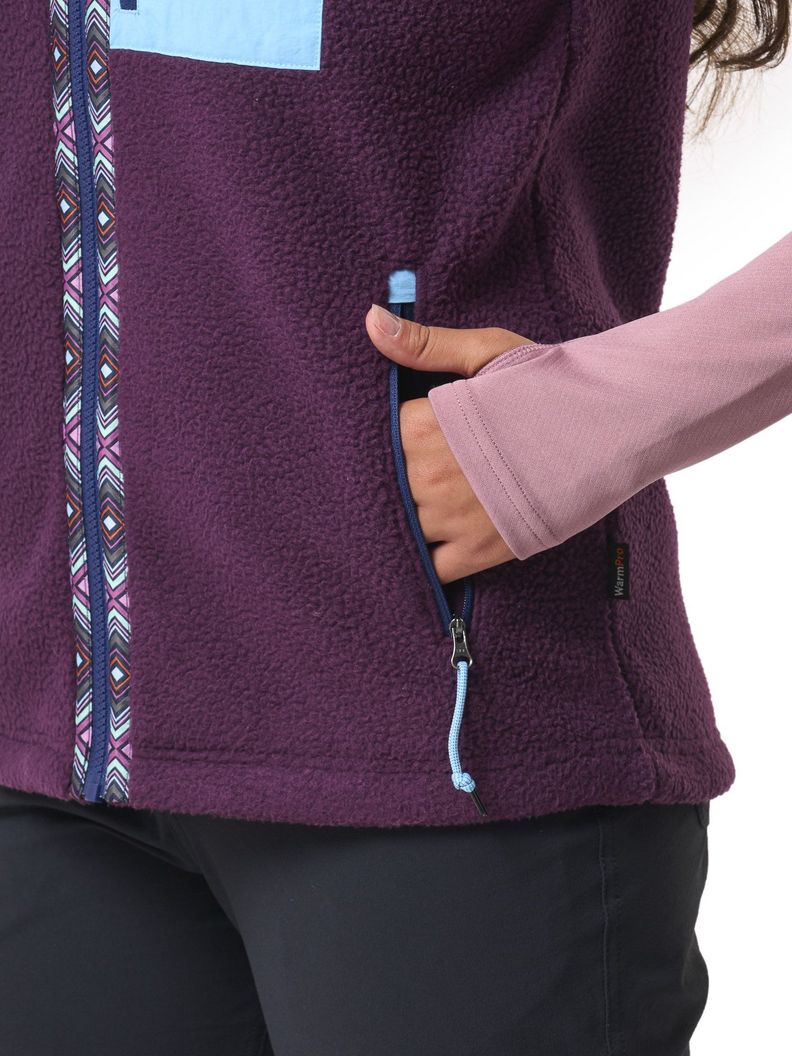 Polar Andesgear Mujer Nahuelbuta Vest - Morado-4