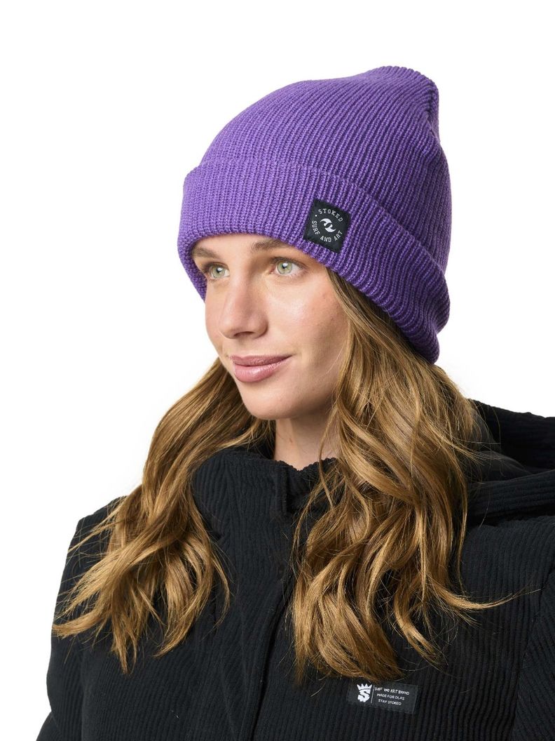 Gorro Stoked Unisex Beanie New Bay Morado-1