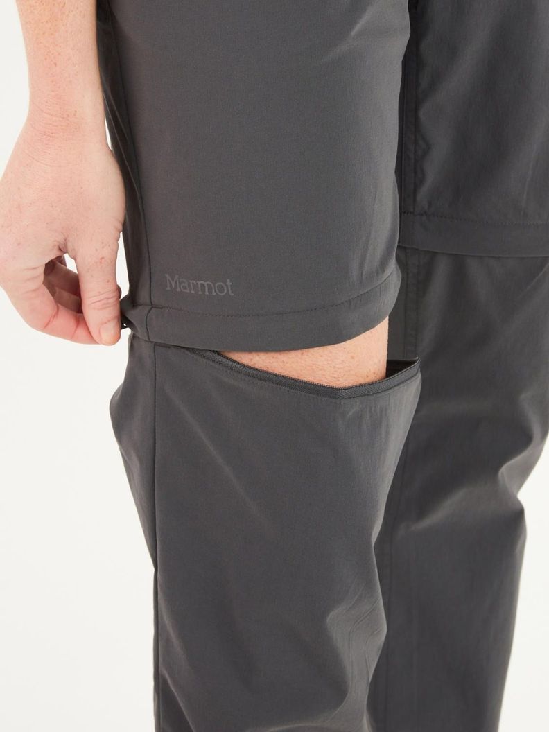 Pantalón Marmot Mujer Kodachrome Convertible Gris-2