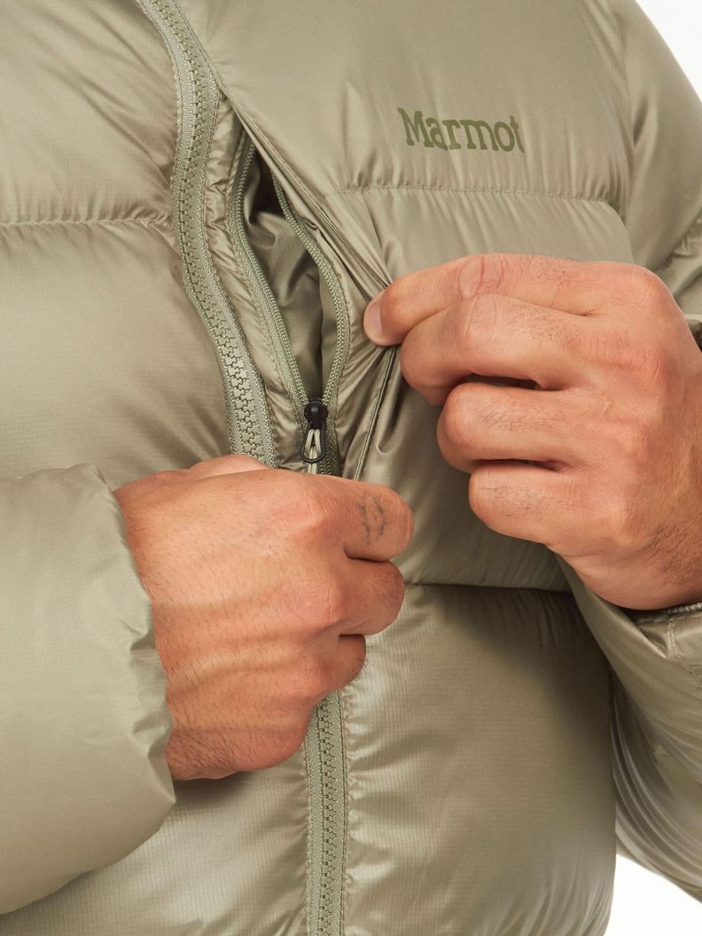 Chaqueta Marmot Hombre Guides Down Hoody Verde-3