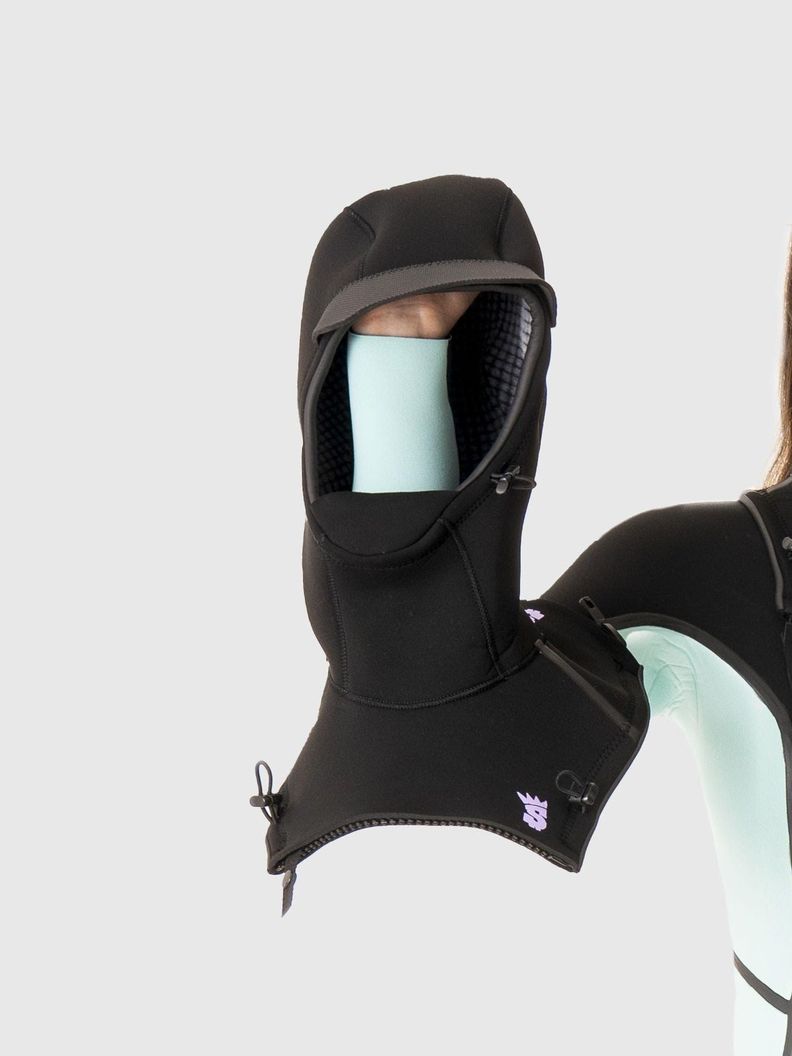 Traje Stoked Mujer De Agua G5 Wo 37716 Removable Hood Negro-3