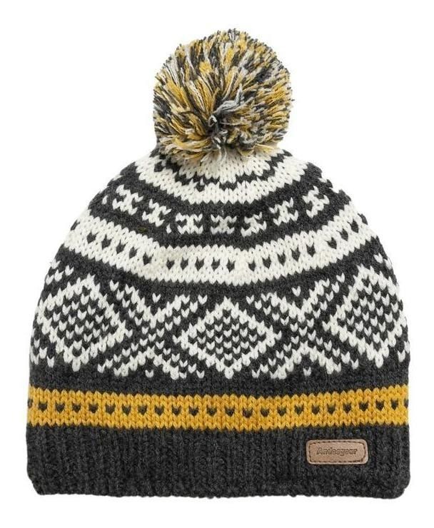 Gorro Andesgear Unisex Pompom Ethnic Beanie Gris-0