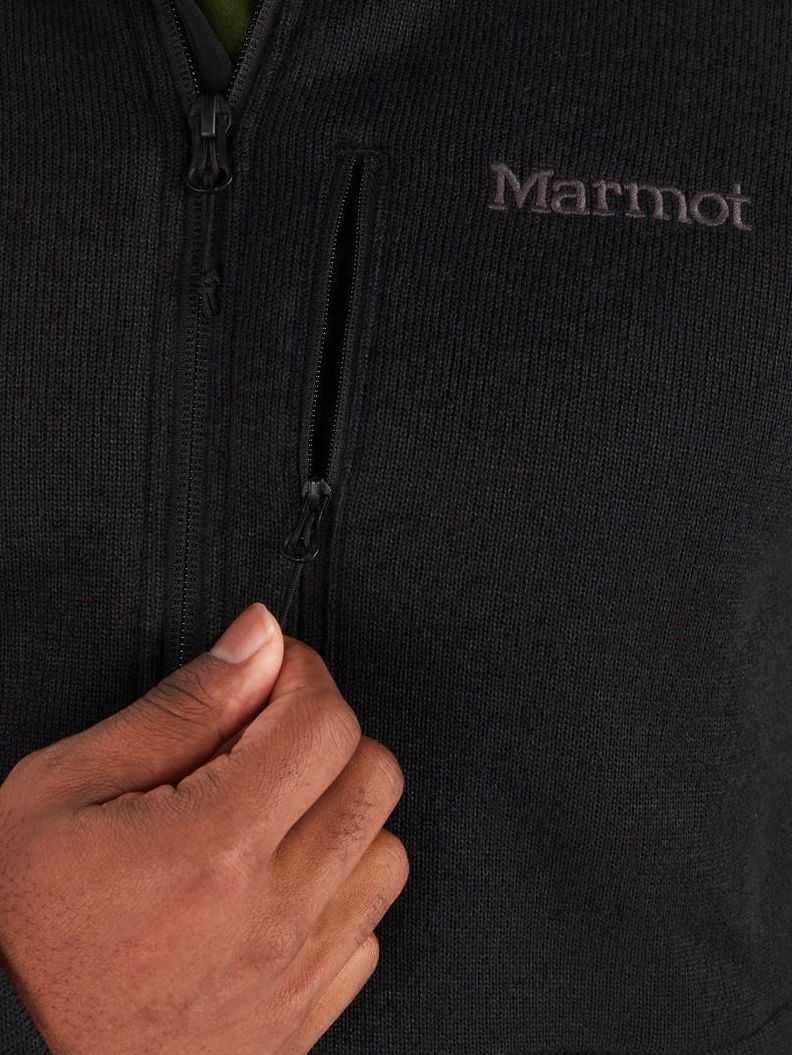Polar Marmot Hombre Drop Line Negro-3