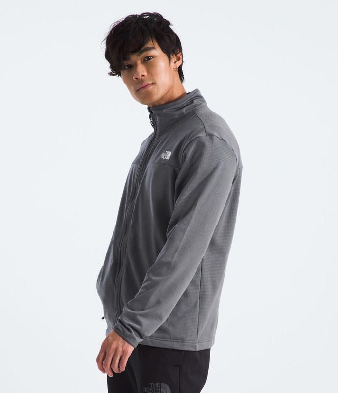 Polar Hombre The North Face Cedar Trail Grid Full Zip - Gris-4