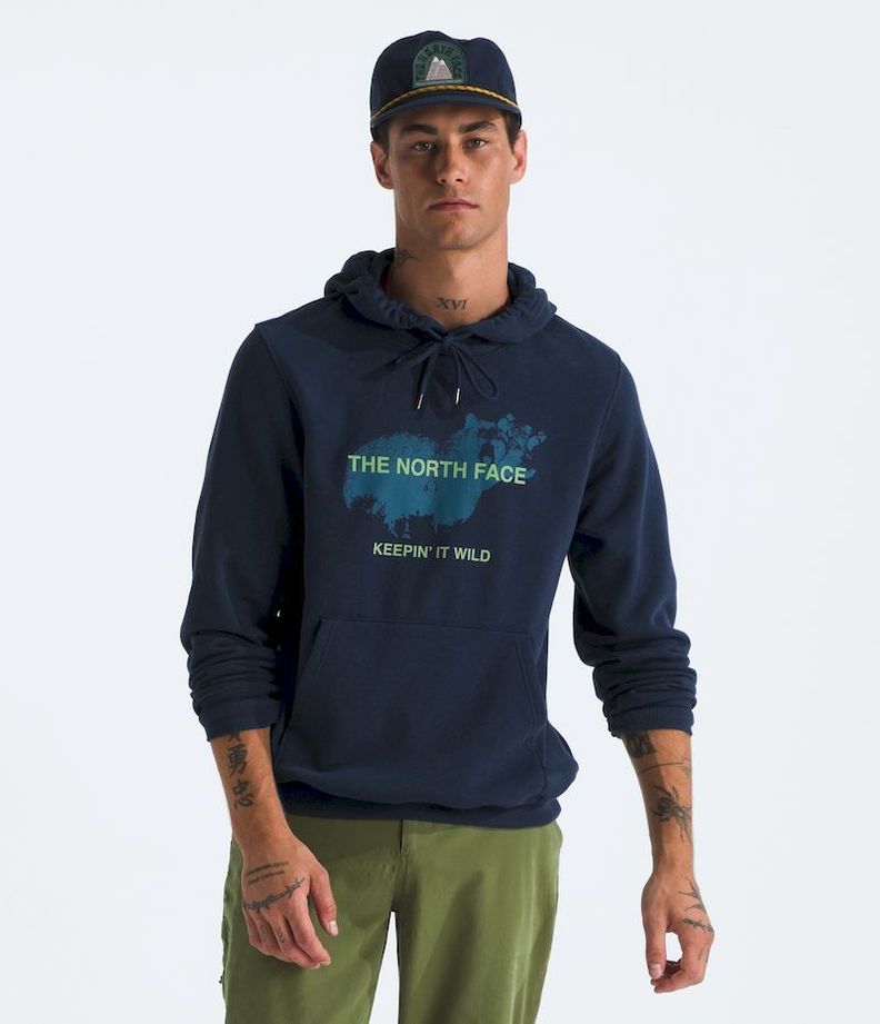 Poleron The North Face Hombre Animals We Love Bear Hoodie Azul-0