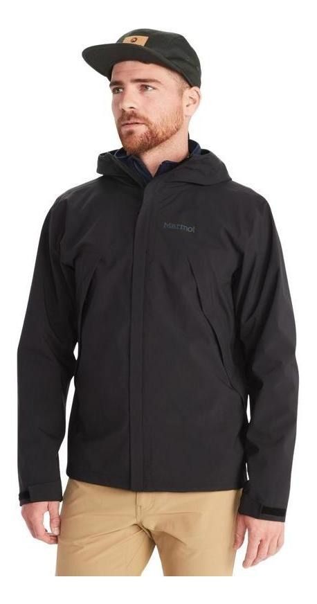Chaqueta Marmot Hombre Impermeable Precip® Eco Negro-0
