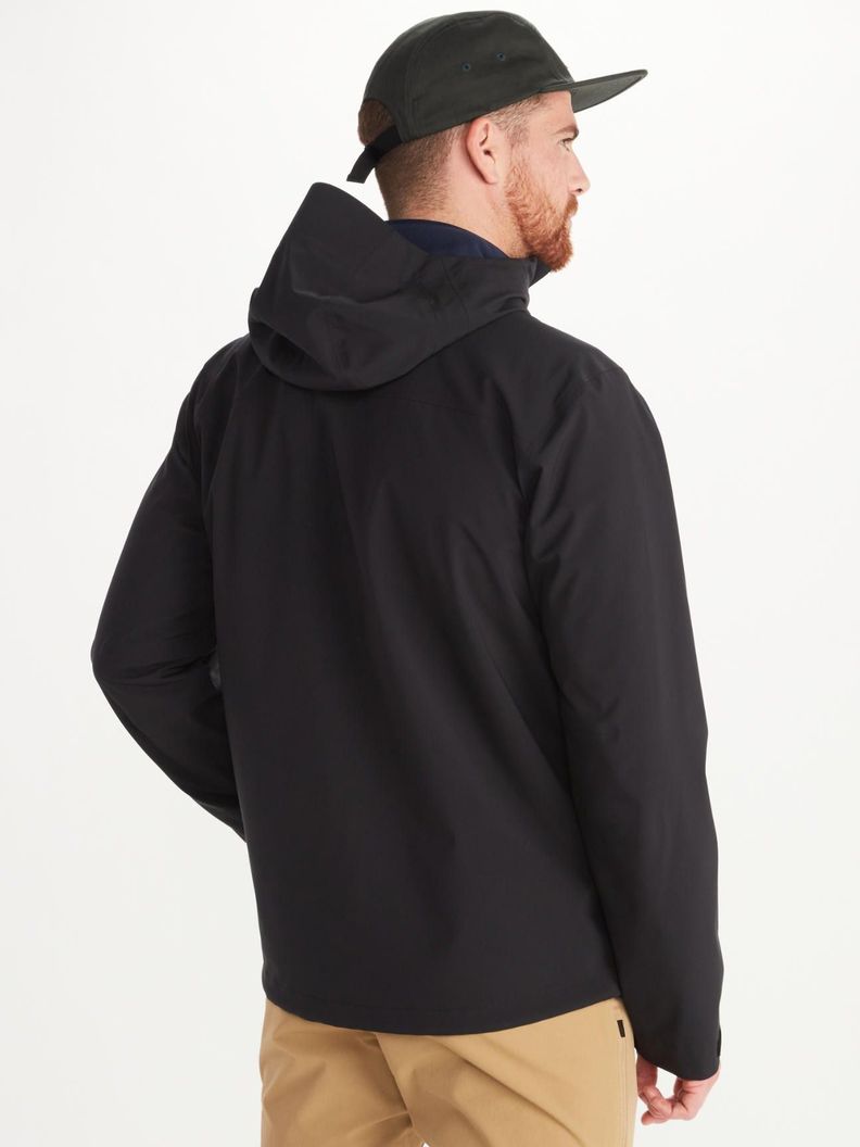 Chaqueta Marmot Hombre Impermeable Precip® Eco Negro-1