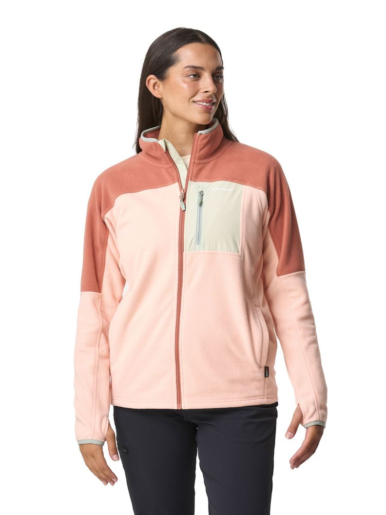 Polar Andesgear Mujer New Maihue Fullzip - Rosado-0
