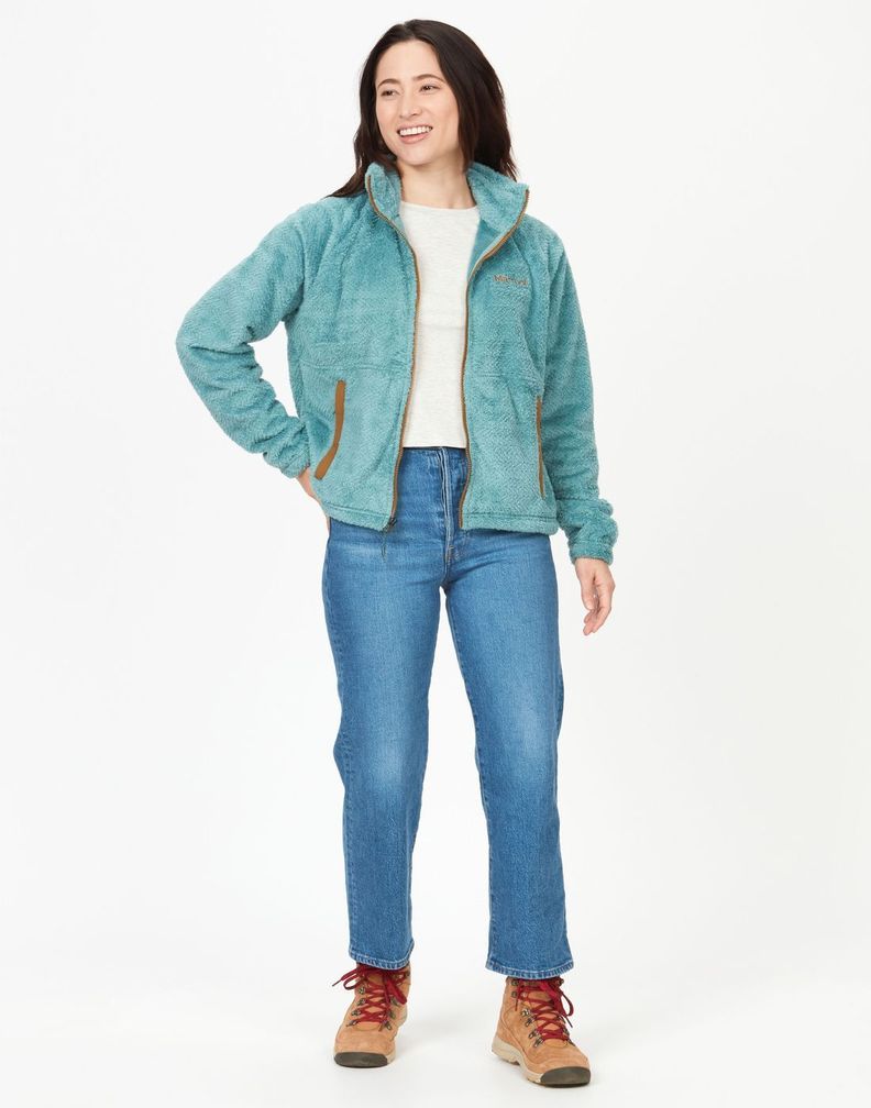 Polar Marmot Mujer W Homestead Fleece Jacket Verde-0