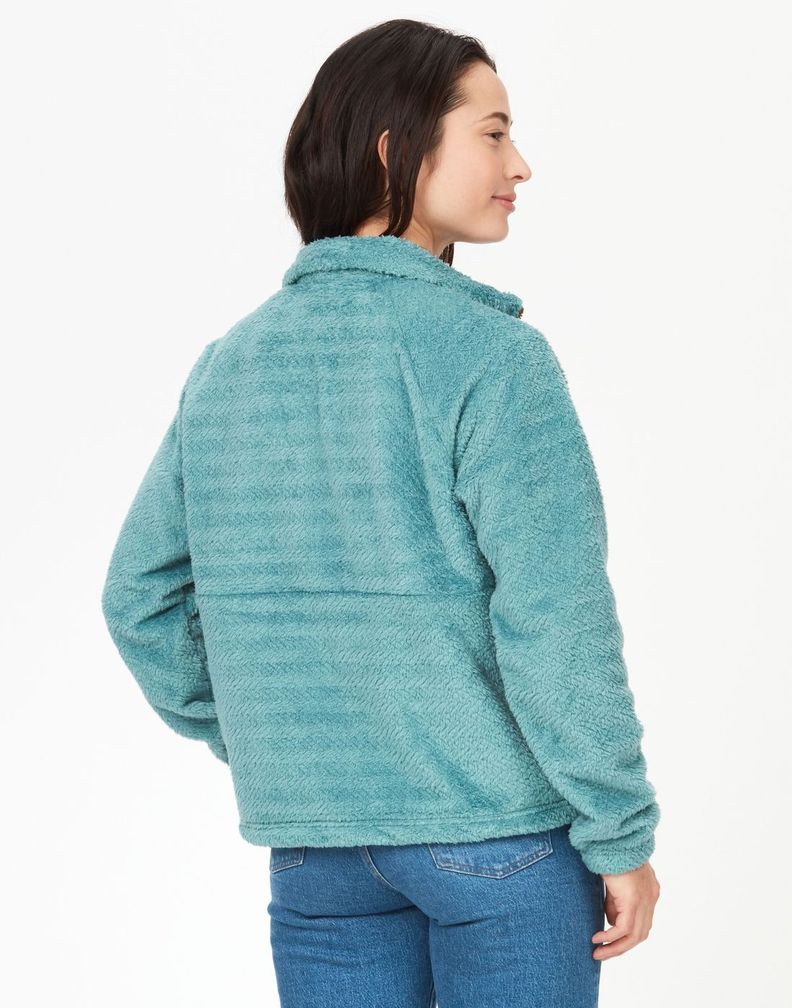 Polar Marmot Mujer W Homestead Fleece Jacket Verde-2