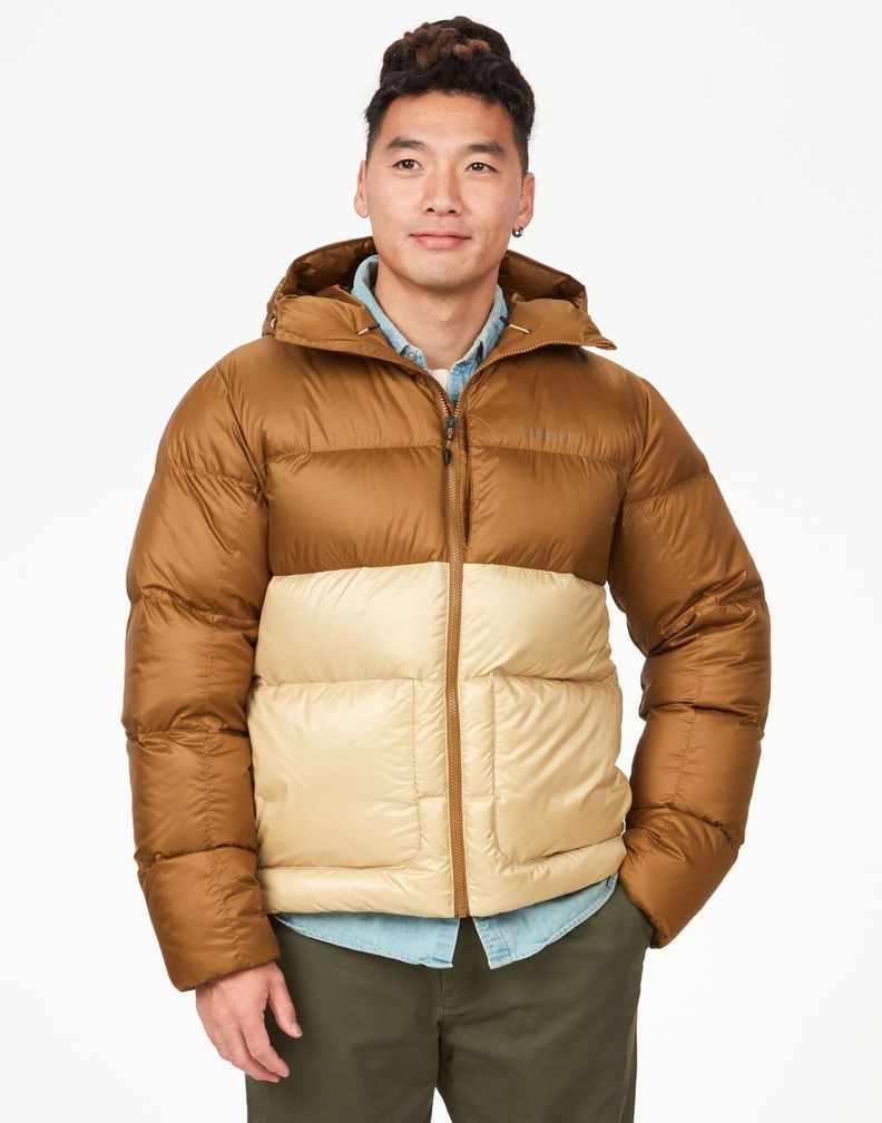Chaqueta Marmot Hombre Guides Down Hoody Amarillo-0