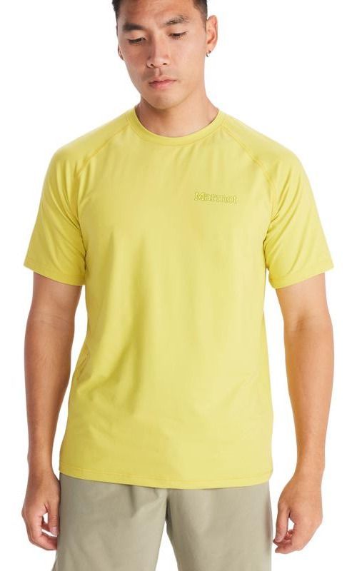 Polera Marmot Hombre Windridge Graphic Ss Amarillo-0