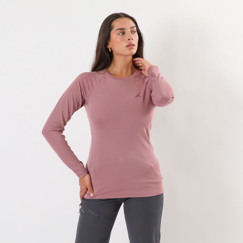 Primera Capa Andesgear Mujer Trekking Top - Rosado-0