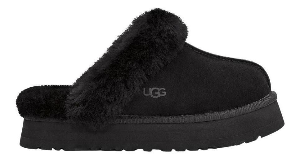 Pantufla UGG Mujer Disquette Negro-0
