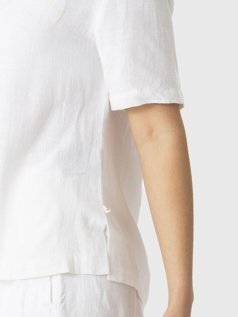 Camisa Kivül Mujer Lino Blanco-4