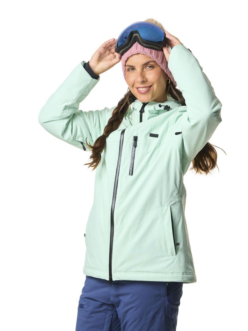 Chaqueta Kivul Mujer Koris Nieve Reciclada Verde Agua-3
