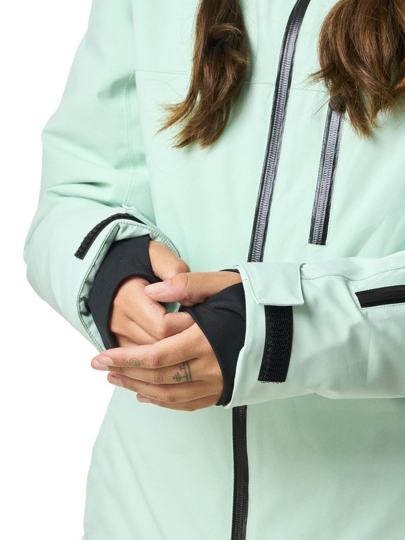 Chaqueta Kivul Mujer Koris Nieve Reciclada Verde Agua-5