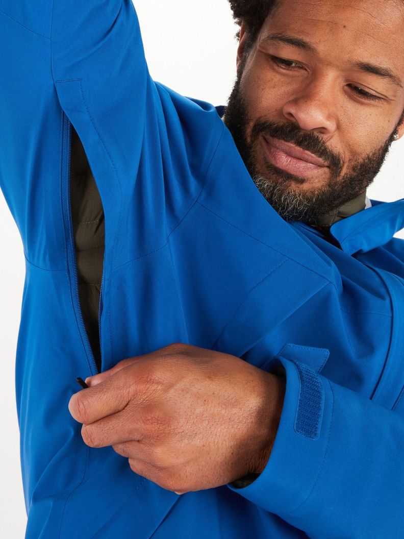 Chaqueta Marmot Hombre Impermeable Precip® Eco Pro Azul Azul-4