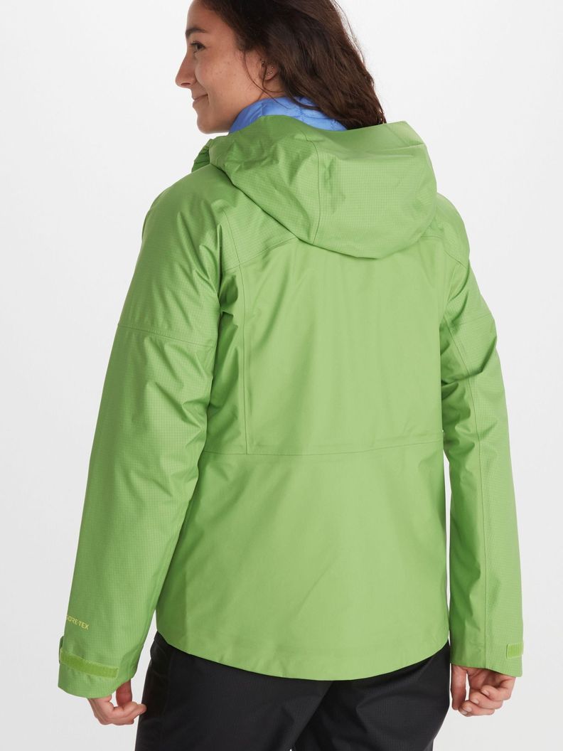 Chaqueta Marmot Mujer Impermeable Mitre Peak Gtx Verde-1