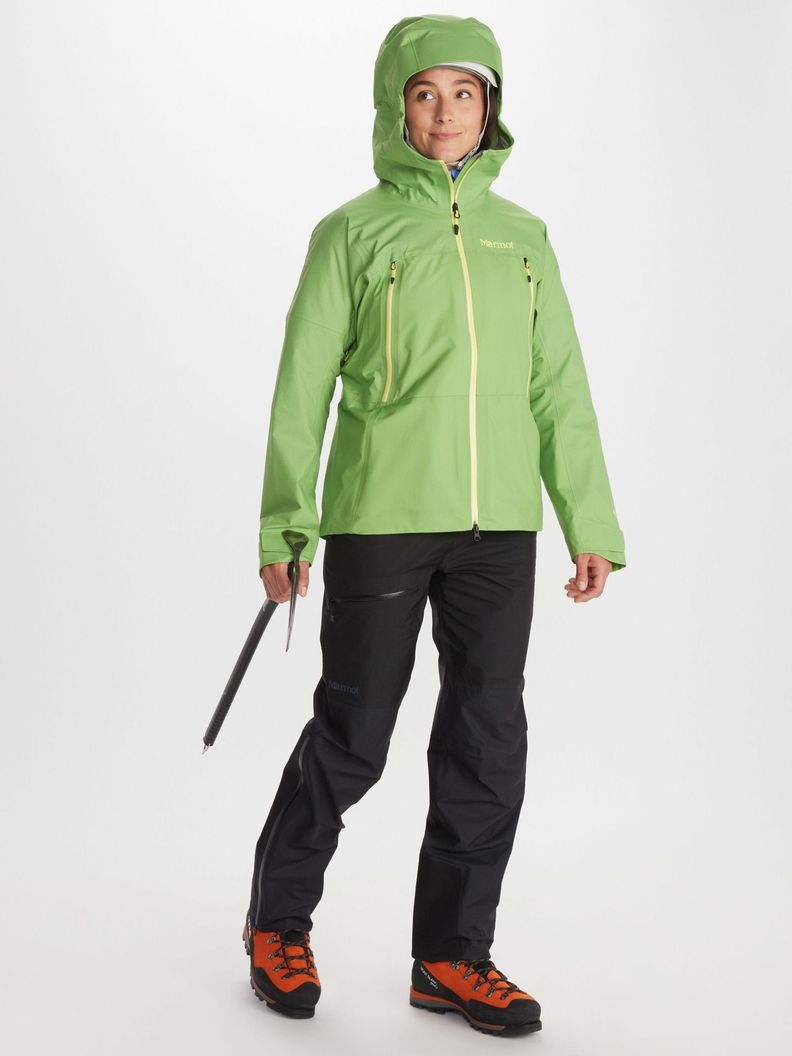 Chaqueta Marmot Mujer Impermeable Mitre Peak Gtx Verde-2