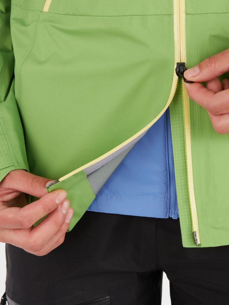 Chaqueta Marmot Mujer Impermeable Mitre Peak Gtx Verde-3