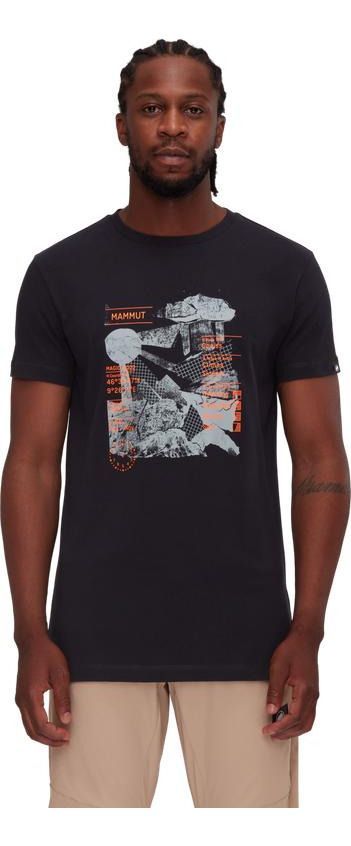 Polera Mammut Hombre Manga Corta Massone Rocks Negro-0
