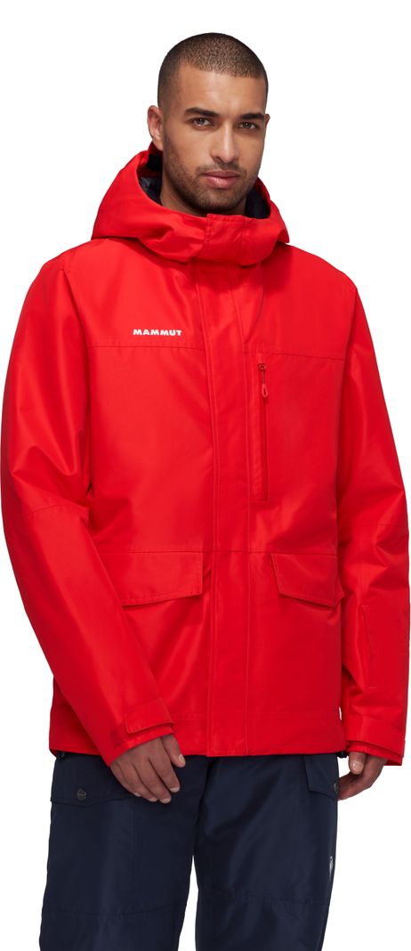 Chaqueta Mammut Hombre Fall Line Hs Thermo Hooded Rojo-0