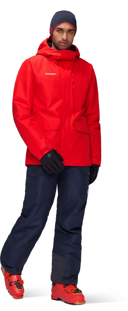 Chaqueta Mammut Hombre Fall Line Hs Thermo Hooded Rojo-3