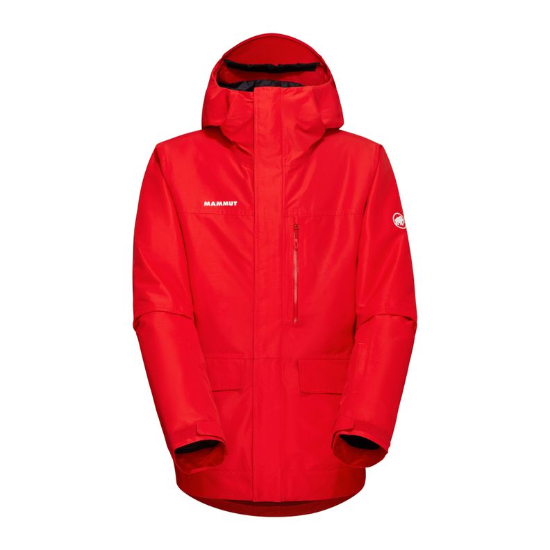 Chaqueta Mammut Hombre Fall Line Hs Thermo Hooded Rojo-4