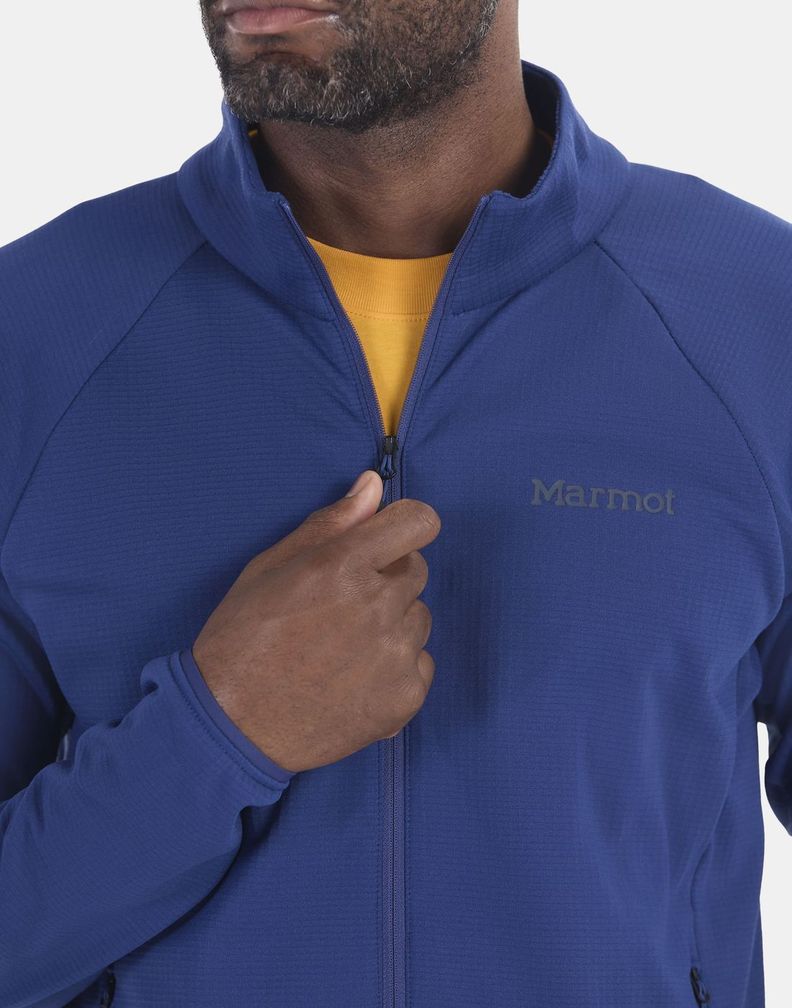 Polar Marmot Hombre Leconte Fleece Jacket Azul-4