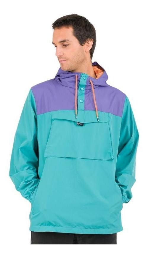 Chaqueta Kivül Hombre Cortaviento Ulmo Reciclada Celeste