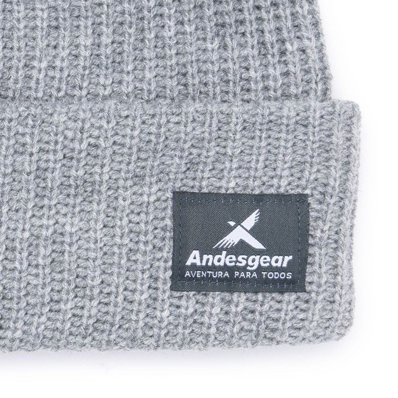 Gorro Andesgear Unisex Logo Gris-4